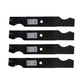 Qty 4: Standard Notched Mower Blades Fits Cub Cadet Replaces 42P3009
