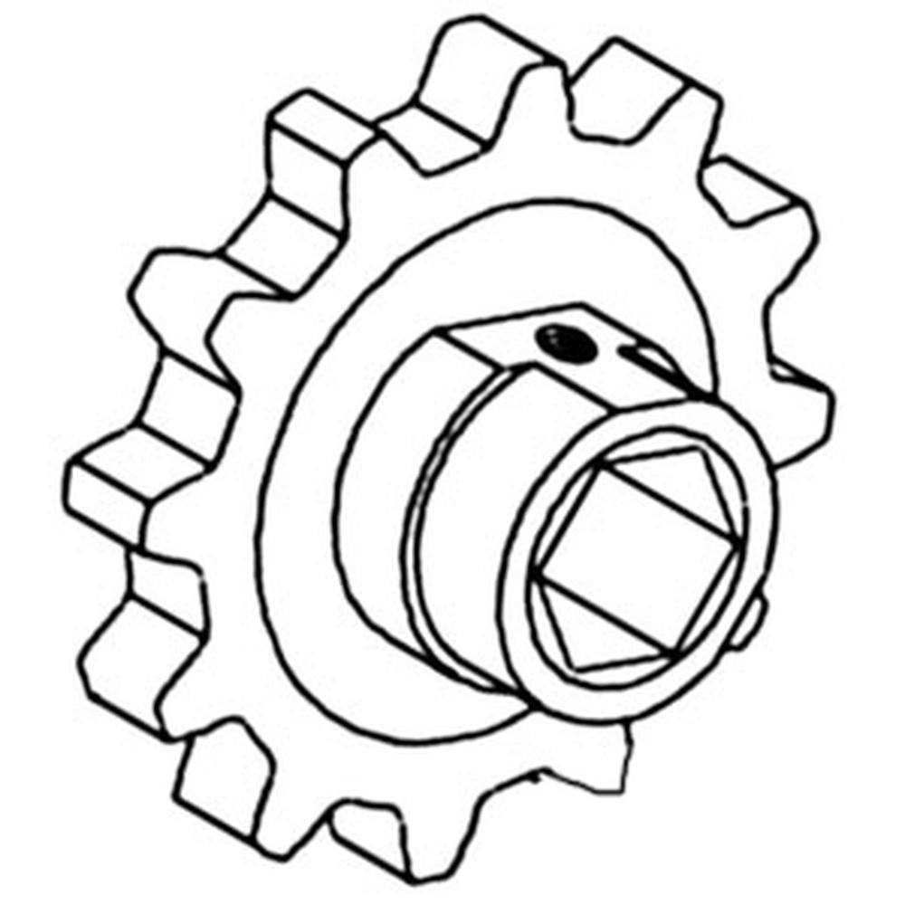 Feeder Chain Sprocket - Right Hand or Left Hand Fits New Holland TR85 80766379