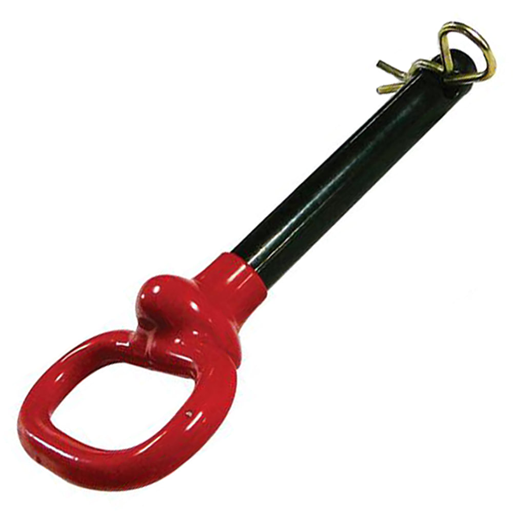 P700521 Red Handle Hitch Pin with Grip Clip, Pin Ø5/8'', Working length: 4''.