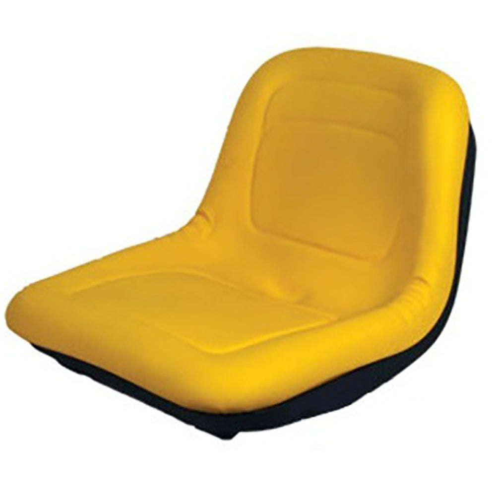 GY20554 Yellow Vinyl Mower Bucket Seat Fits John Deere 325 335 415 425 655 755