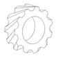 A-7RA6255 Gear, Distributor Drive - Fits Ford; Fits New Holland Models