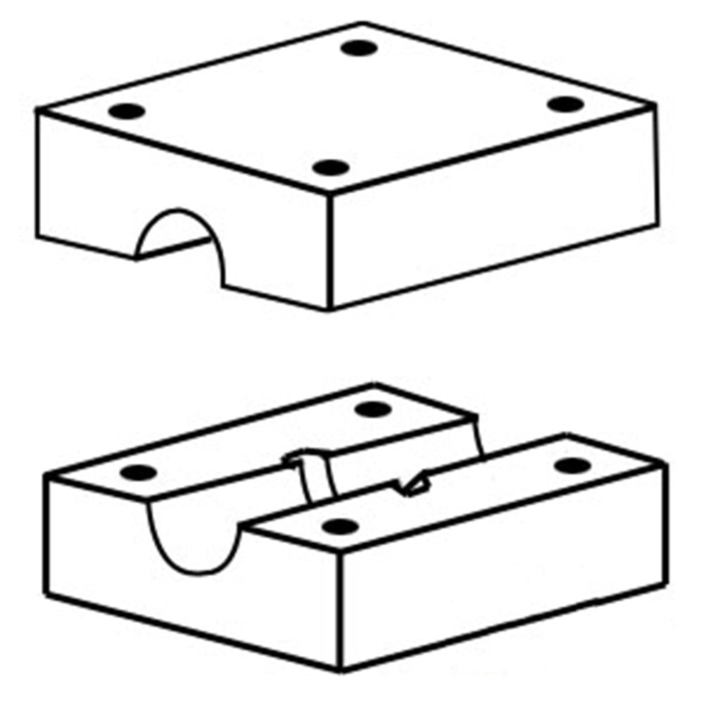 800618M94 New Combine 2 Pieces Walker Wood Blocks Fits MF 205 300 540 +