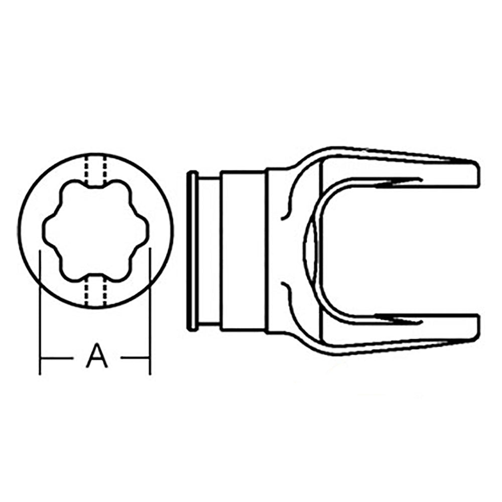 80722 New Inboard Yoke Fits Amadas 2110 9097 9297 9597 9797 9897 2580 +