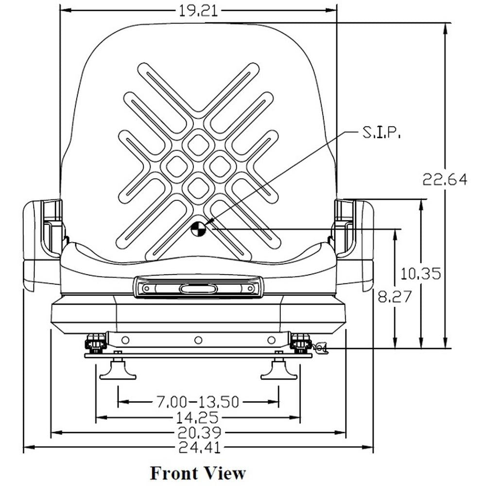 KM Universal Mechanical Suspension Forklift Seat
