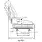8175 New Forklift Suspension Seat Fits Toyota Fits Nissan Clark Yale