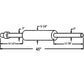 Vertical Muffler Fits Ford 3400 5000 4000 4400 3500 5900 3550 3000 4500 2000