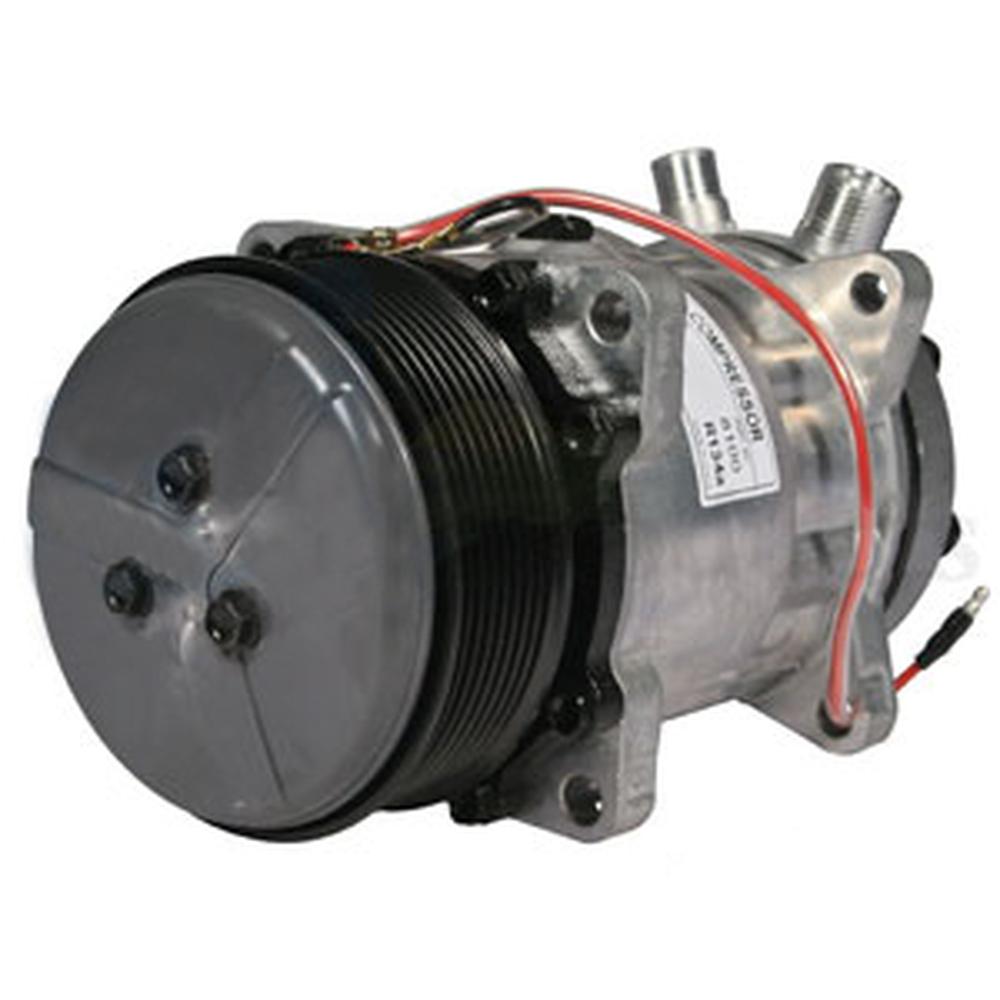 Air Conditioning Compressor w/Clutch Fits Case IH MXM140 Fits New Holland Fits F