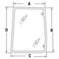 82029320 RH Side Glass Fits Case IH Fits Ford TM115 TM120 TM125 TM130 TM135