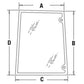 Cab Glass Side RH Fits New Holland Fits Case IH Fits Ford 5640 6640 7740 8240 78