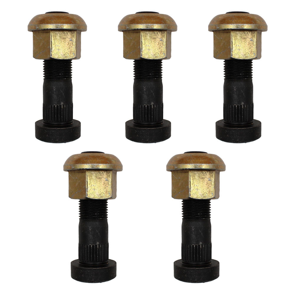 Qty. 5 Wheel Stud w/ Nut   Fits JCB Replaces 826/00923