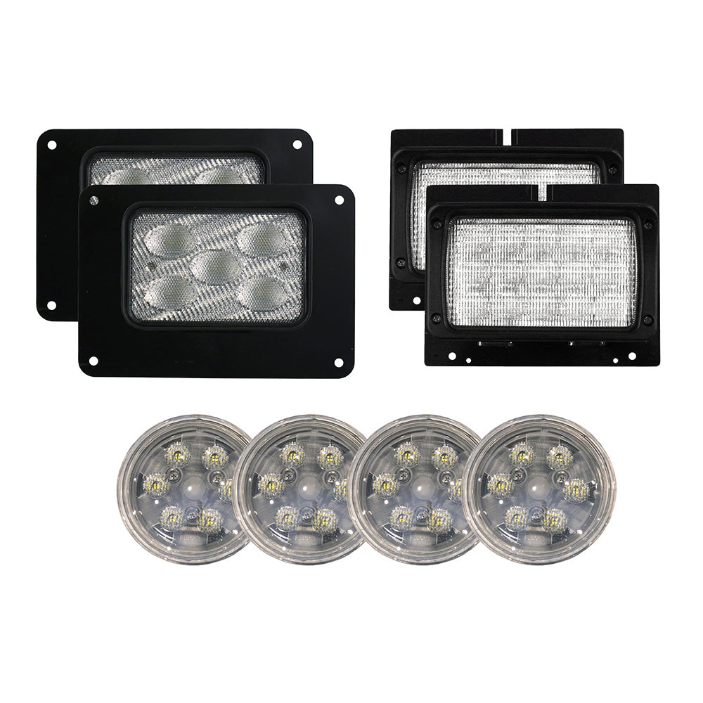 LED Flood Beam Light Kit Fits International Tractors- (Pkg. of 8)