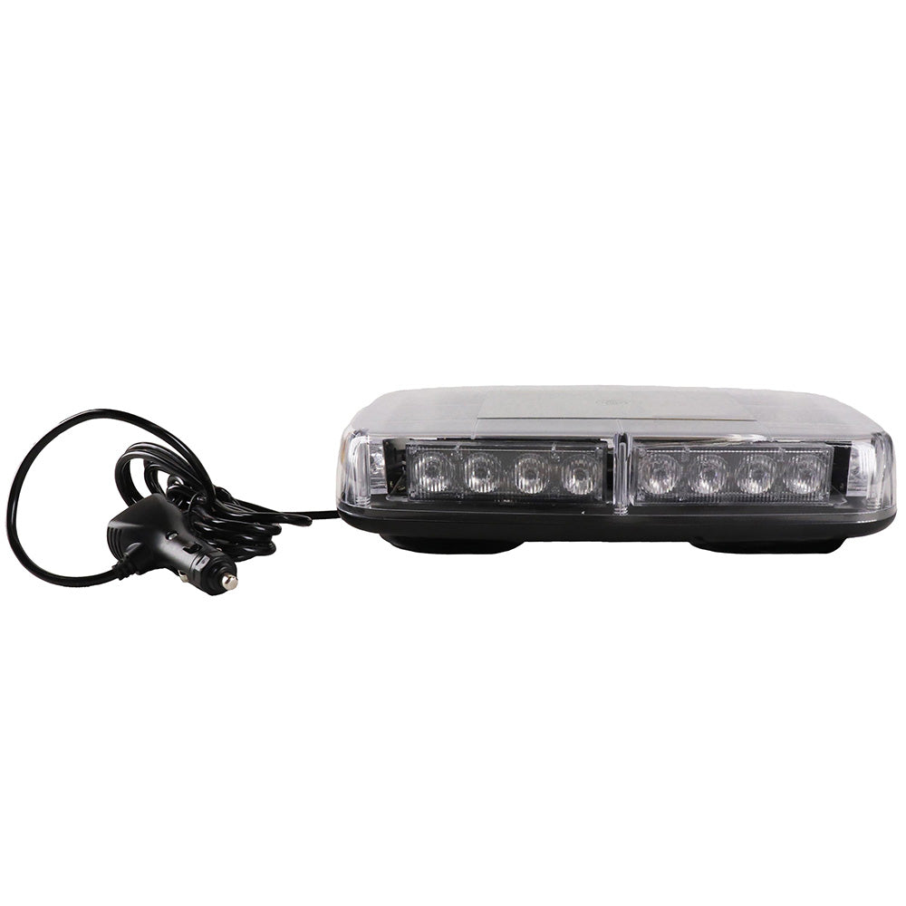 Low Profile Amber LED Warning Light, 8 Flash Patterns