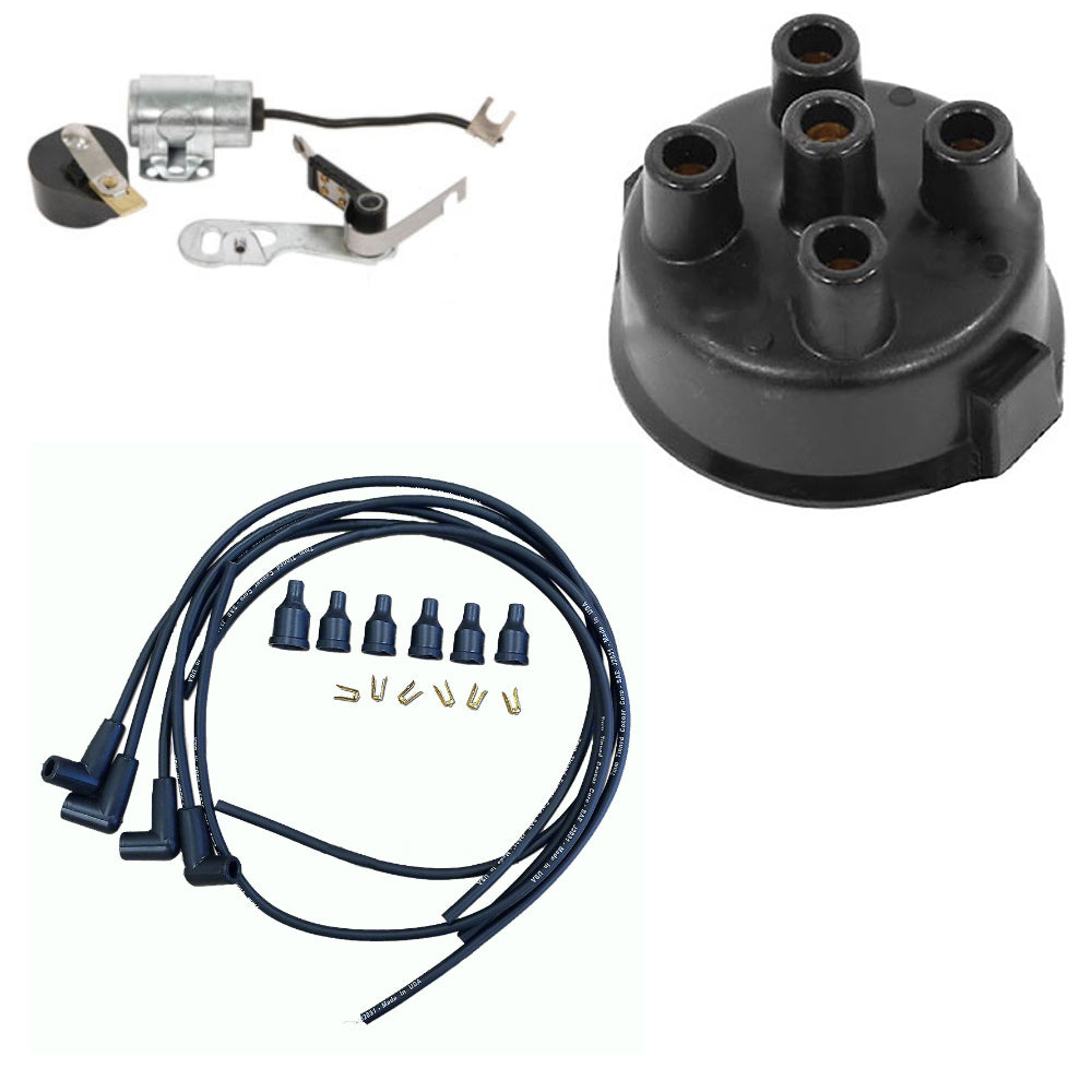 Ignition Kit w/ Distr. Cap & Wiring Set Fits Case Replaces 1869704