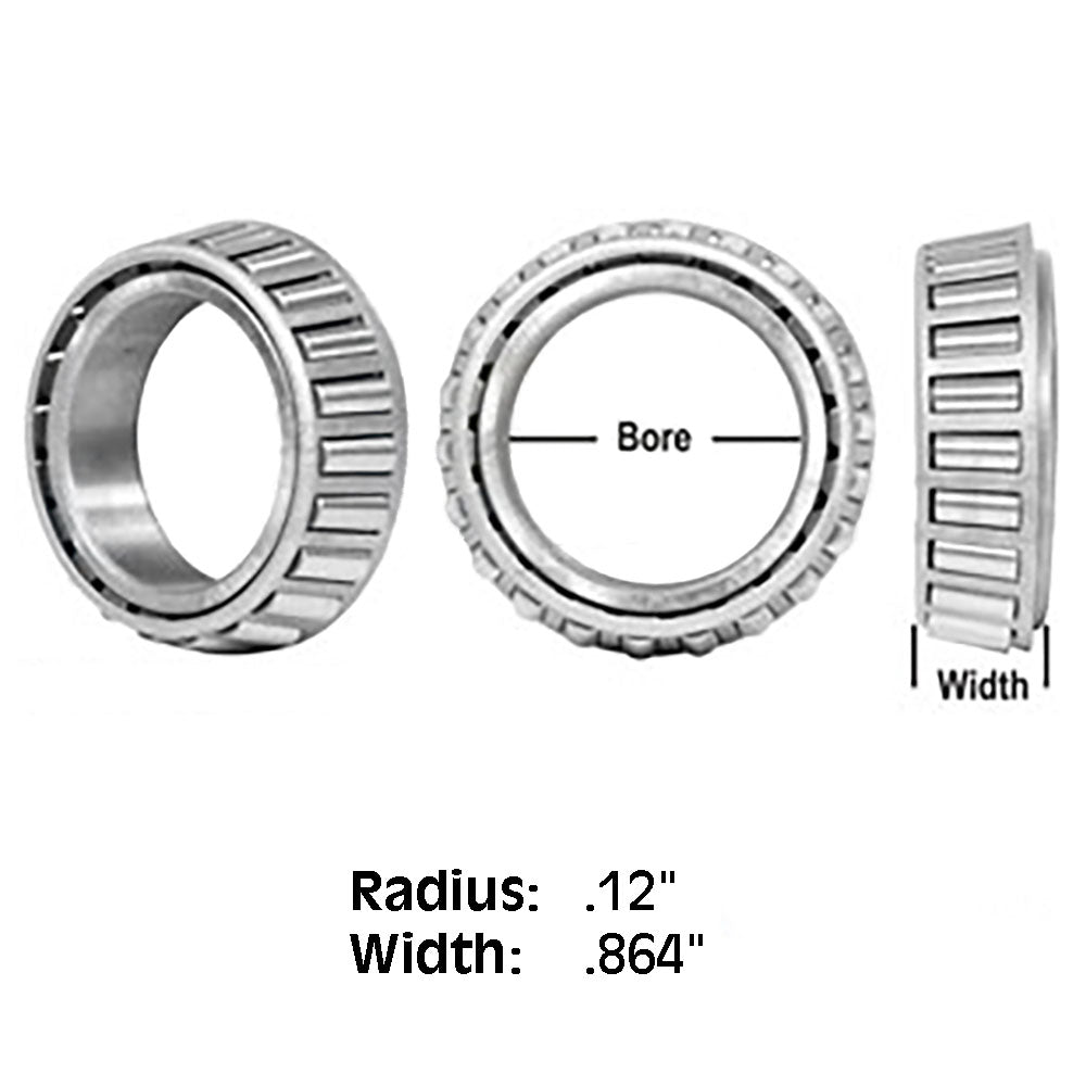 832257M1 Tapered Roller Bearing Cone 0.12" Radius