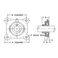 832455M1 Re-Lubri Fits CATeable Spherical Ball Bearing w/ Collar