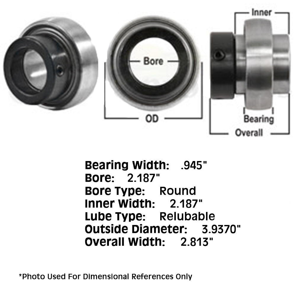 832455M1 Re-Lubri Fits CATeable Spherical Ball Bearing w/ Collar