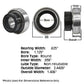 832779M1 Tractor Non-Relubri Fits CATable Cylindrical Ball Bearing With Collar