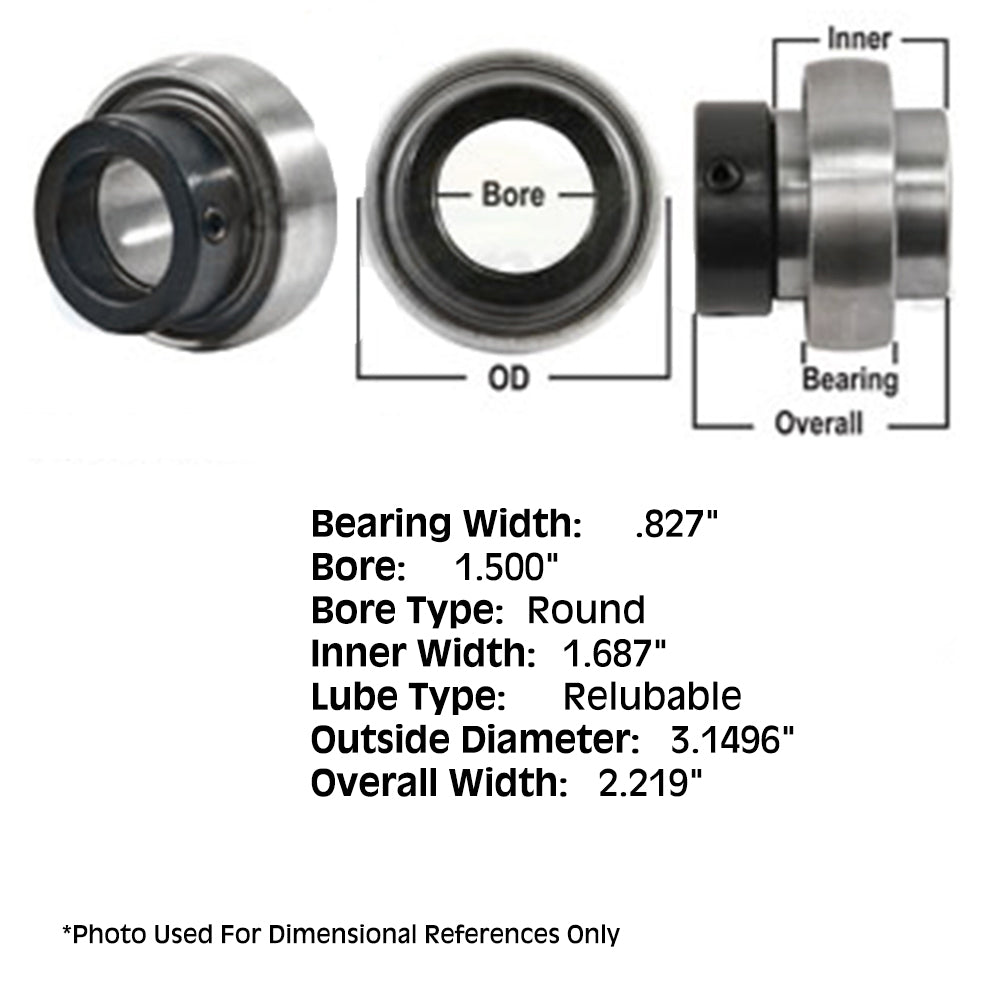 Bearing, Spherical w/Collar Fits Hesston Replaces 050328