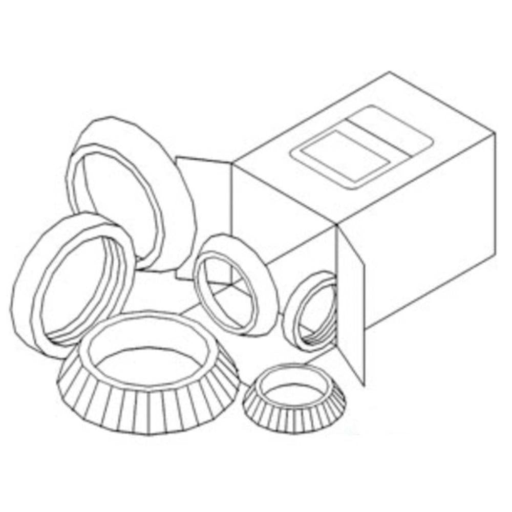 5 Piece Wheel Bearing Kit 835964M1 Fits Massey Ferguson 35 35X 40 50 65 Te20