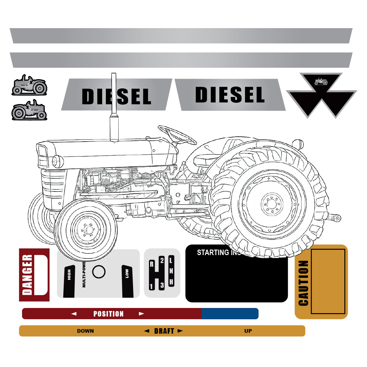 Complete Decal Set Fits Ransome