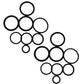837393M91 2 Pack Tilt Hydraulic Cylinder Seal Kit Fits Massey Ferguson 232
