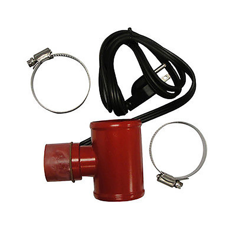 R8166 KATS Lower Radiator Hose Heater, 2" - Fits John Deere