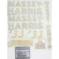 840921M91 Complete Decal Set Fits Massey Harris Tractor 33 Free Shipping