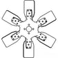 84355C1 New 6 Blade Fan Fits Case-IH Tractor Models 574 674 784 2500A +