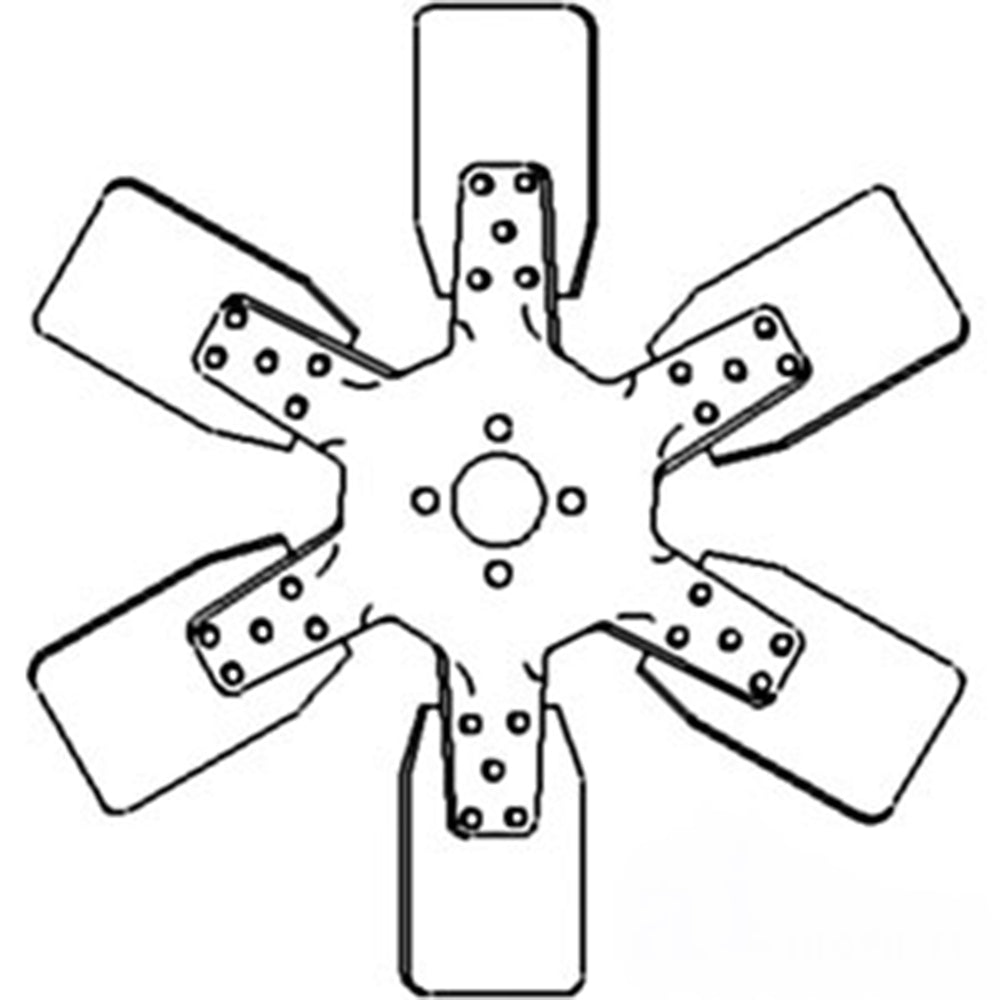 Fan Blade - 6 Blade Fits International 684 484 574 685 544 674 784 Hydro 84
