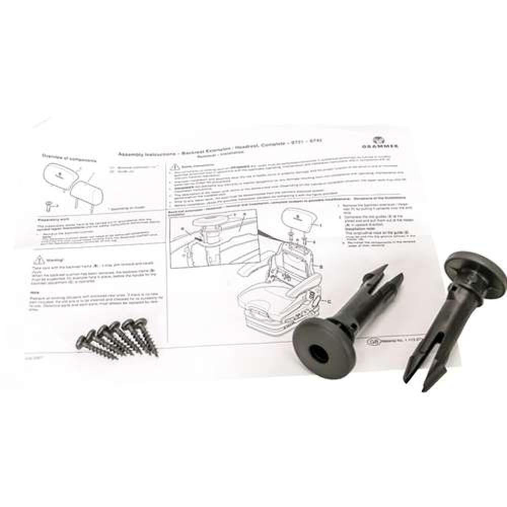 KM Uni Pro™ Grammer Backrest Extension Install Kit