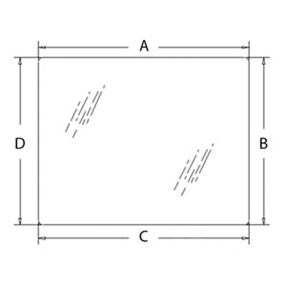Cab Glass - Windshield Fits New Holland Fits Ford 655E 575E 655 555 555E 675E