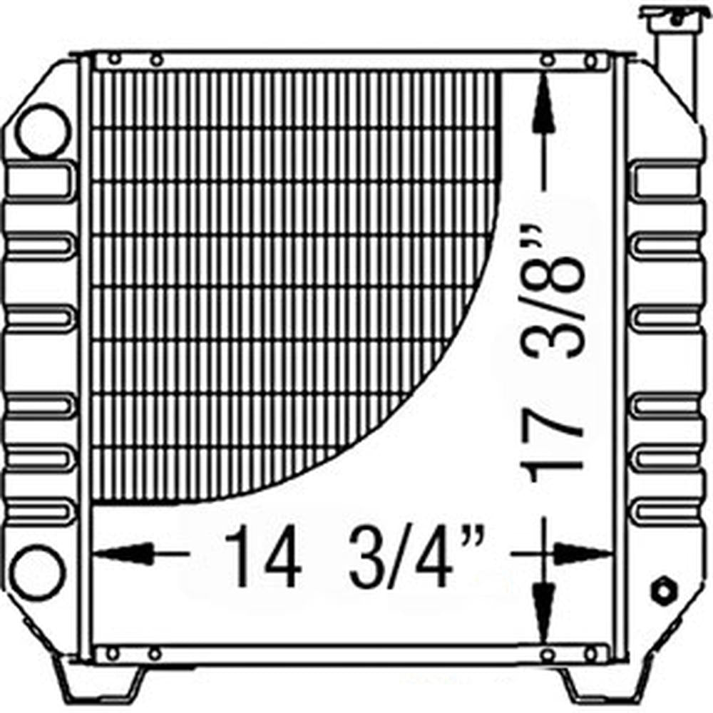 Radiator Fits D35 TC35 TC35D TC40 TC40D 351035 86401465 86402724 86402724-A