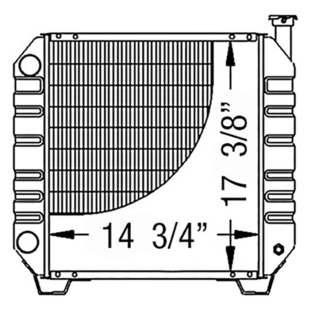 Radiator 86402724 Fits Ford New Holland TC35 TC35D Tc40 TC40D