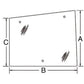 86521435 RH Side Glass Fits Ford 8670 8770 8870 8970 8670A 8770A +