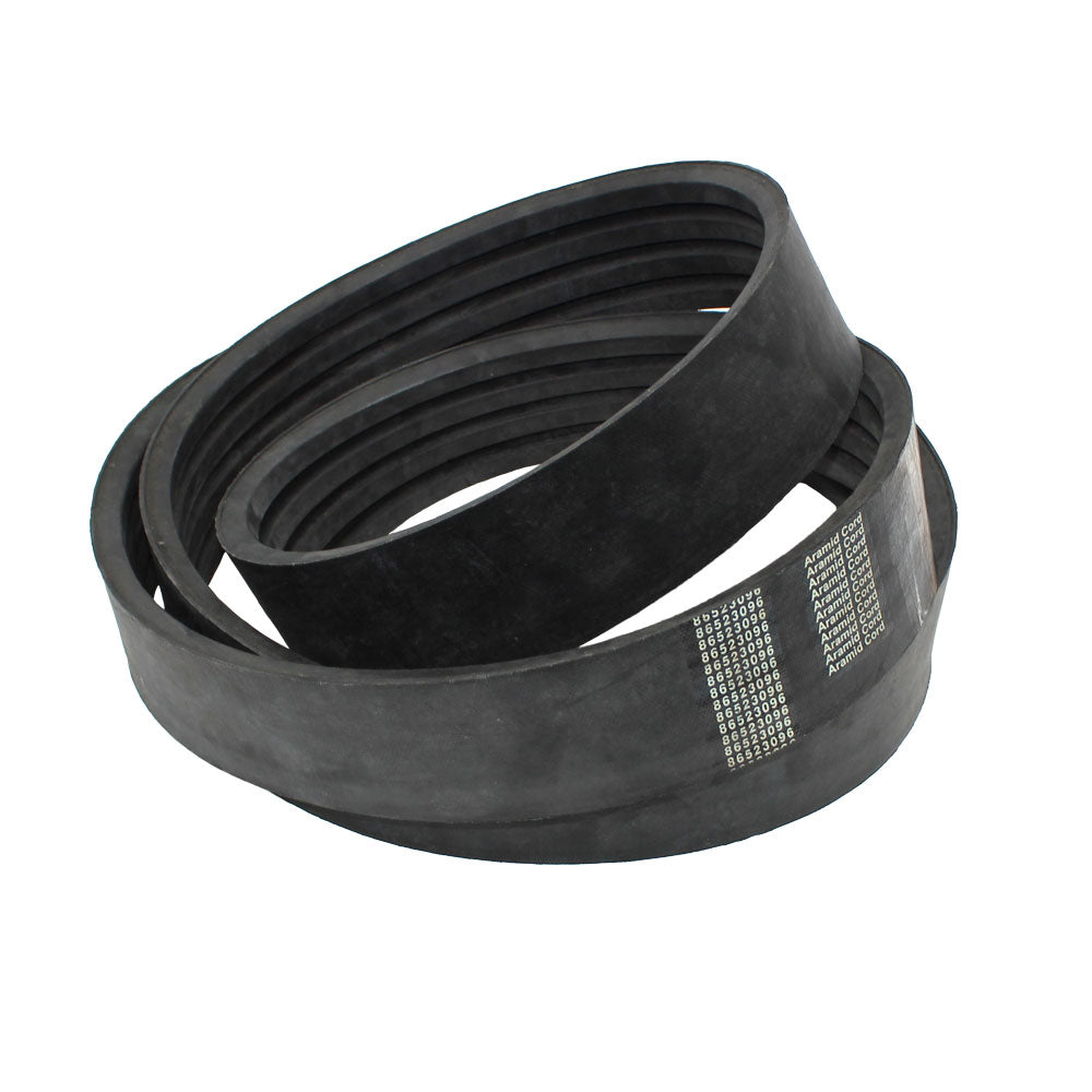 86523096 Disc Mower Drive Belt 112.5" 4-Band Wrapped Fits Ford New Holland 615+