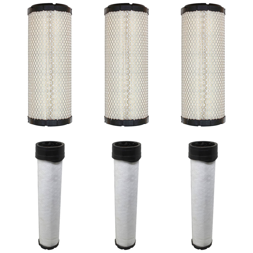 Qty 3: Inner and Outer Air Filters Fits New Holland Replaces 314531177
