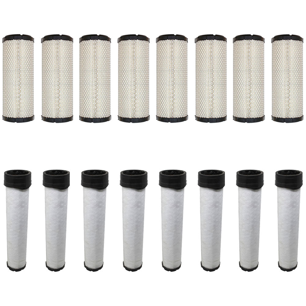 Qty 8: Inner and Outer Air Filters Fits New Holland Replaces 314531177