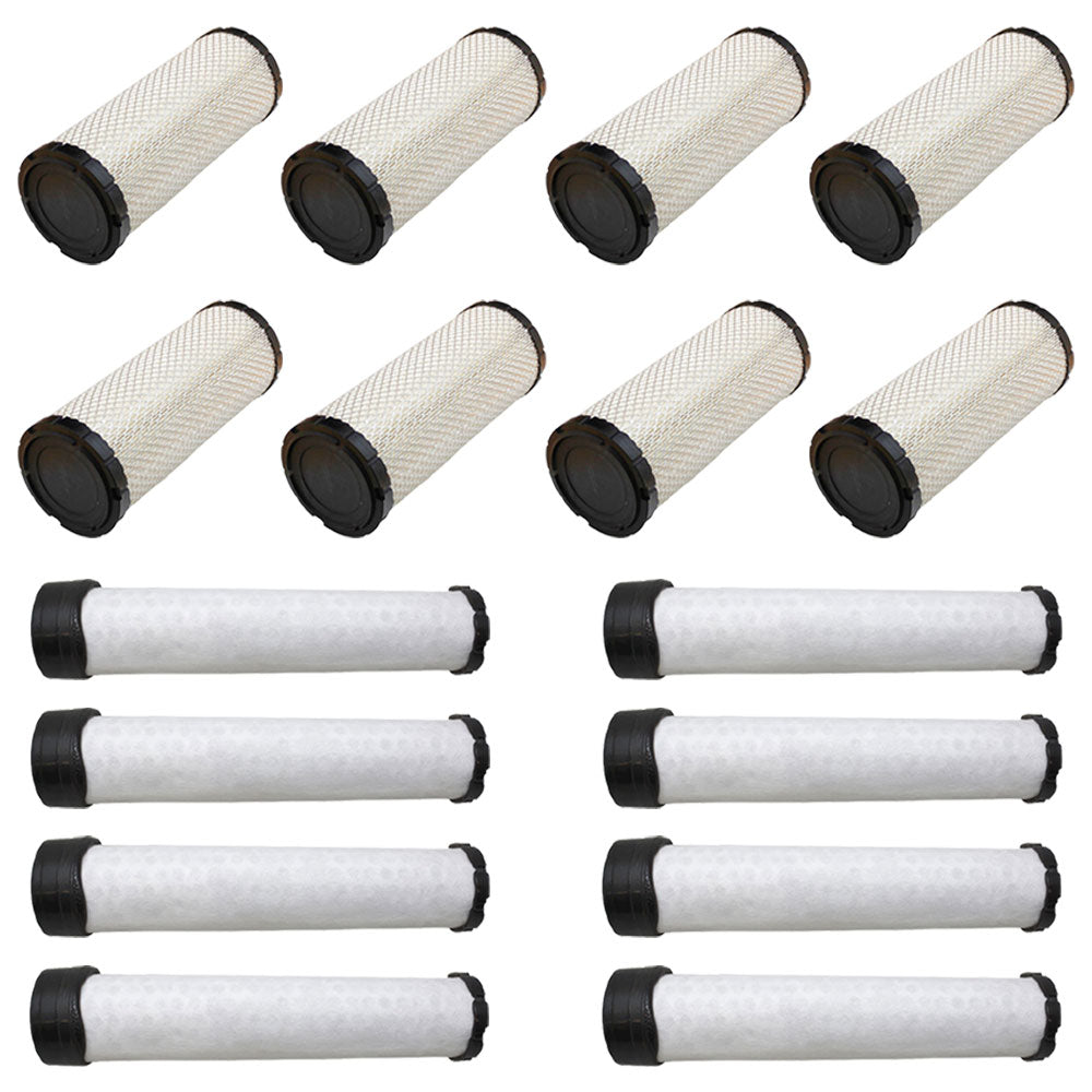 Qty 8: Inner and Outer Air Filters Fits Vermeer Replaces 0162184