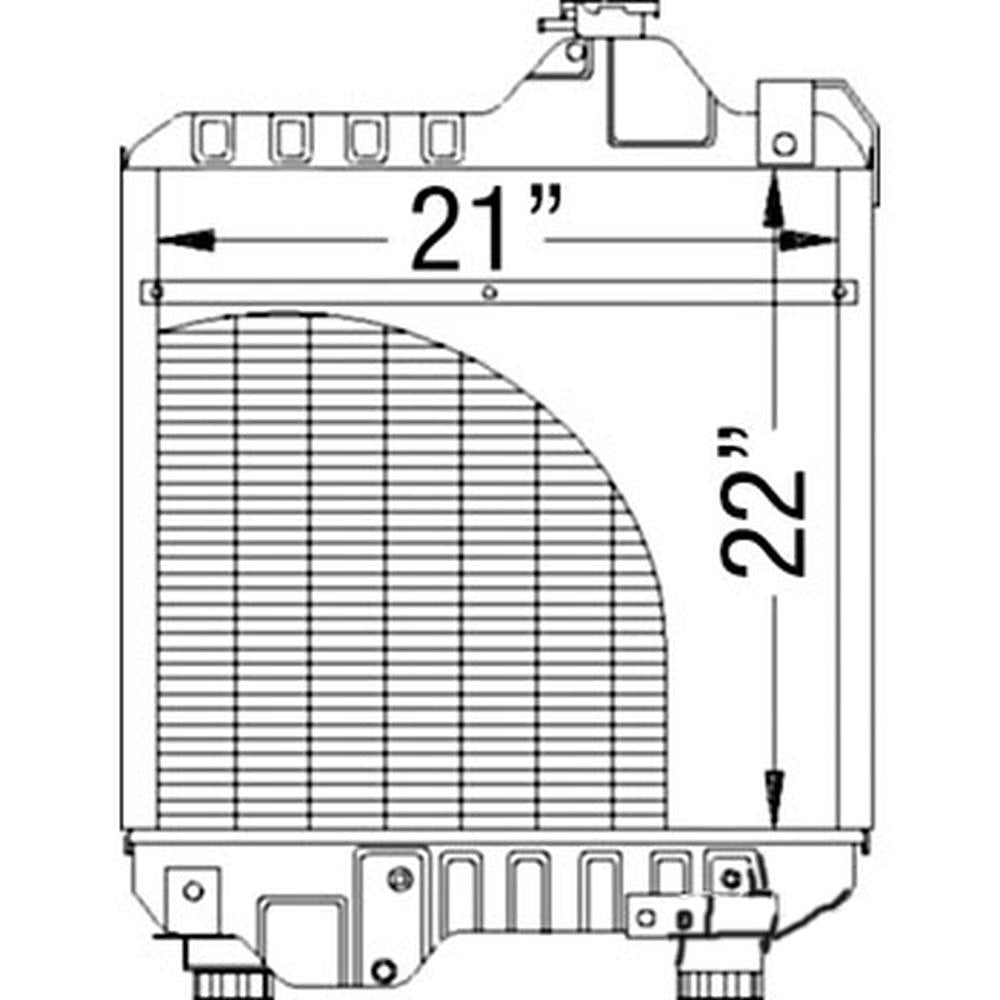 Radiator Fits Ford/New Holland Replaces 87352188