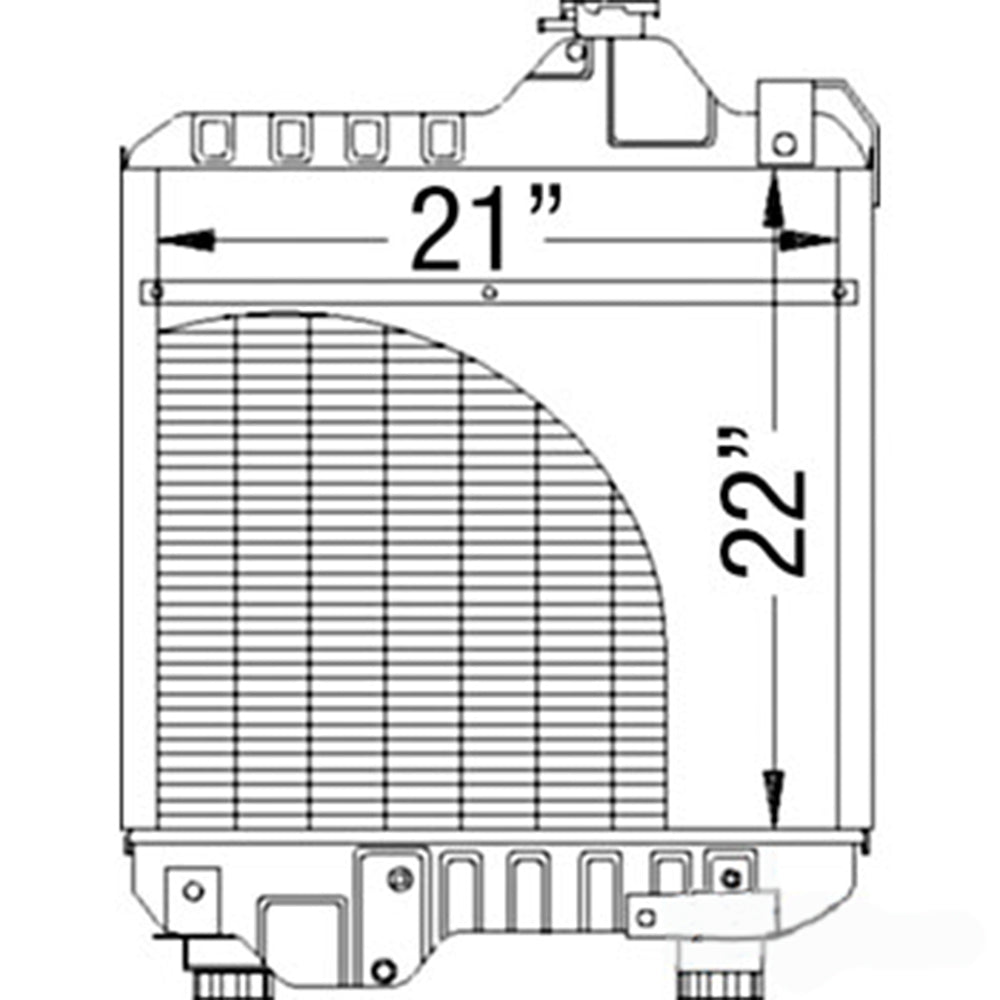 Radiator Fits Case/International Harvester Replaces 87352188