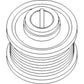 87452704 New Alternator Pulley Fits Case IH Tractor 2366 2377 2388 MX210 +