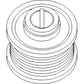 87452704 New Alternator Pulley Fits Case IH Tractor 2366 2377 2388 MX210 +