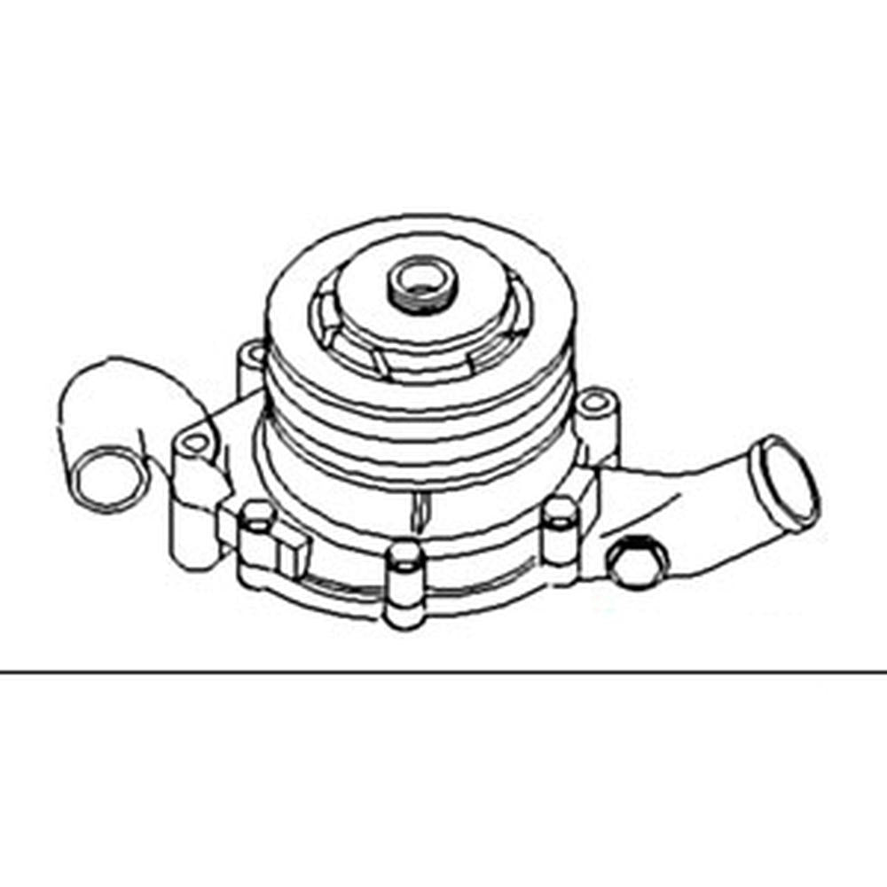 87800123 Water Pump w / Double Pulley Fits Ford Tractor 5610 6610 7010 7610 +