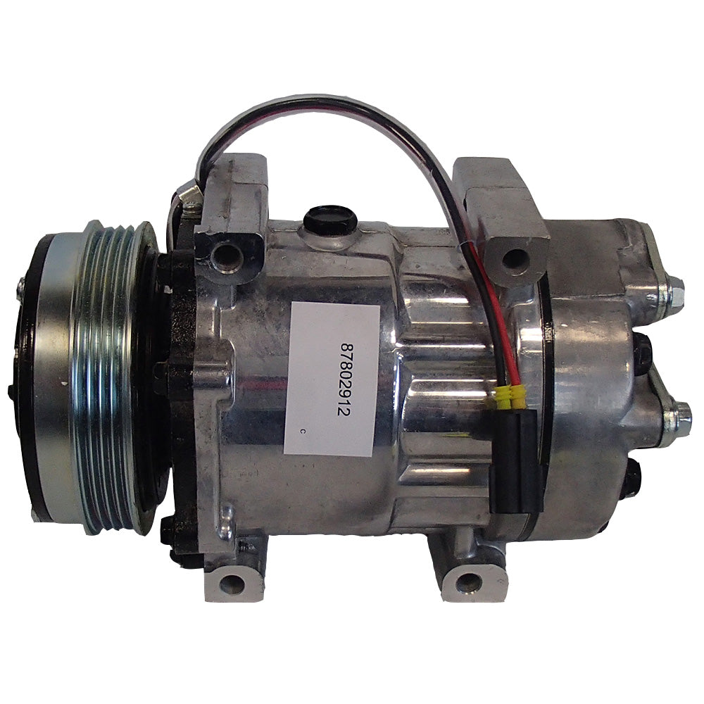 Compressor with Clutch Fits Ford/New Holland Replaces 87709785