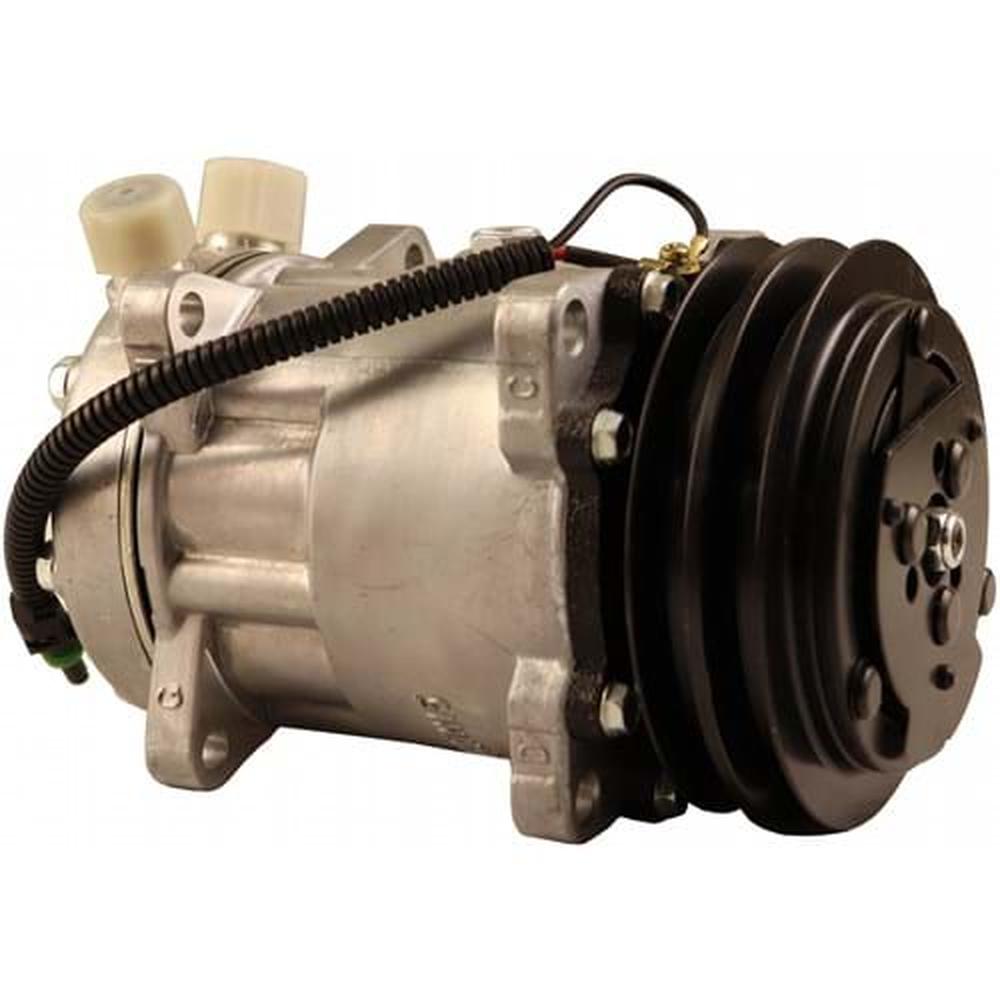 8842920A Sanden SD7H15HD Compressor, w/ 2 Groove Clutch - Fits Hagie