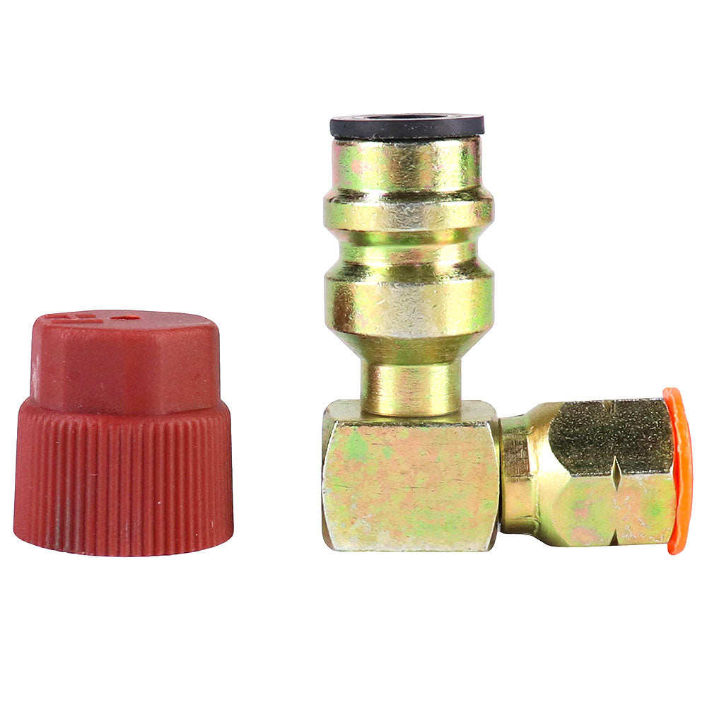 88488K90 3/16" to R134A Adapter, High Side, 90 Degree