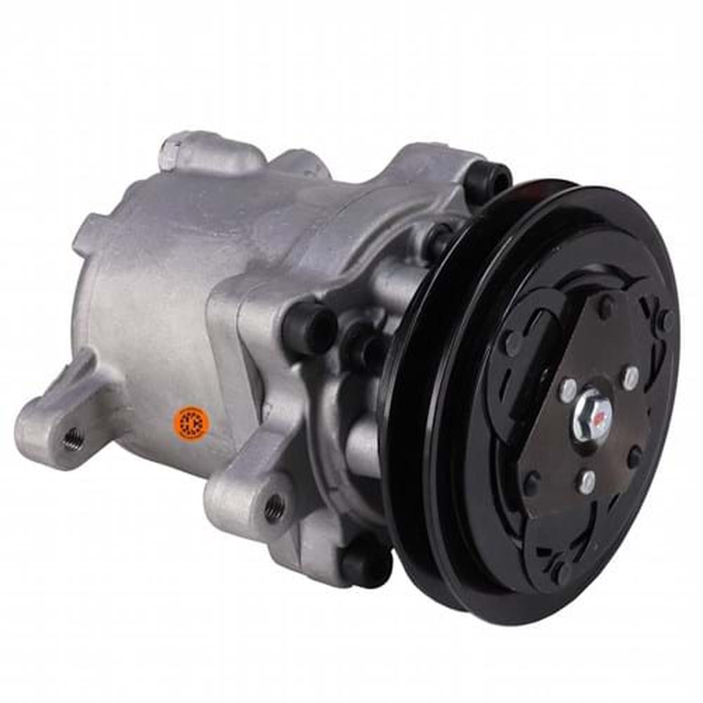 88T2055-72210 New Nippondenso SV06E Compressor, w/ 1 Groove Clutch - Fits Kubota