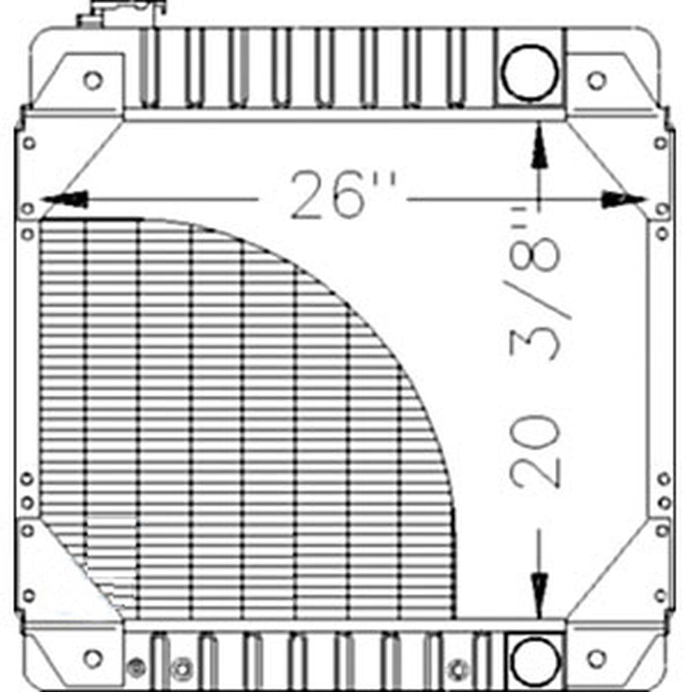 89706675 New Tractor Radiator Fits Ford New Holland Versatile 256V 276V 903