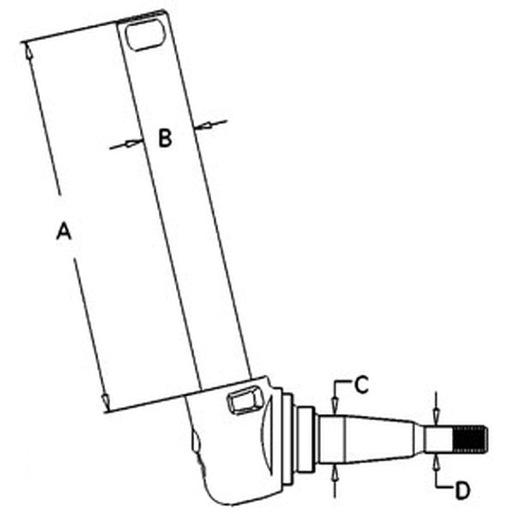Left Hand Spindle Fits Massey Ferguson Replaces 897457M96