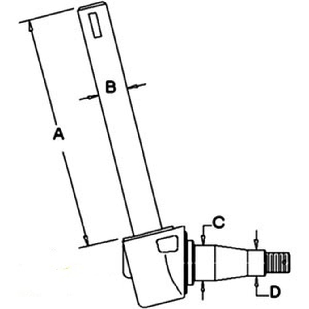 S.15998 Spindle LH - Fits Massey Ferguson